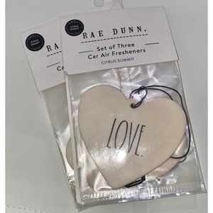 Rae Dunn Love Car Air Freshener Set